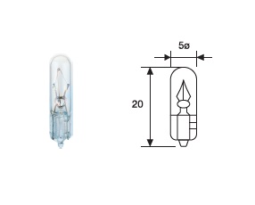 003721100000 - 2721 LAMP.12V 1.2W S/C